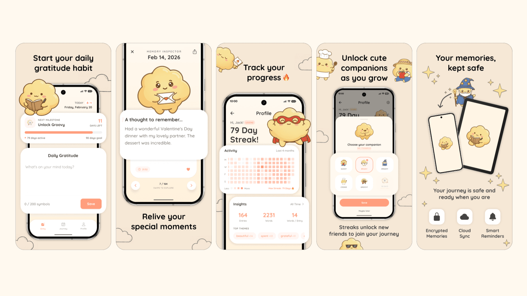Cloudy - Gratitude Journal preview